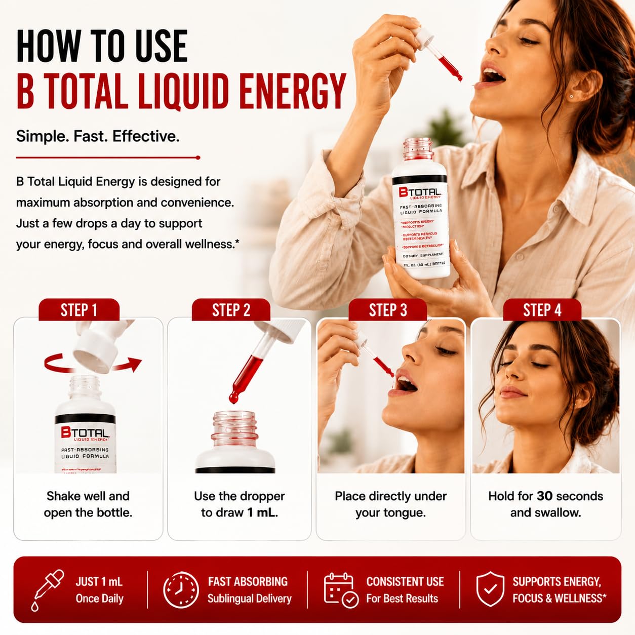 Sublingual Vitamin B Complex Liquid Drops, B12, Berry, 2 Bottles, 2 fl oz Total — Amazon image 7