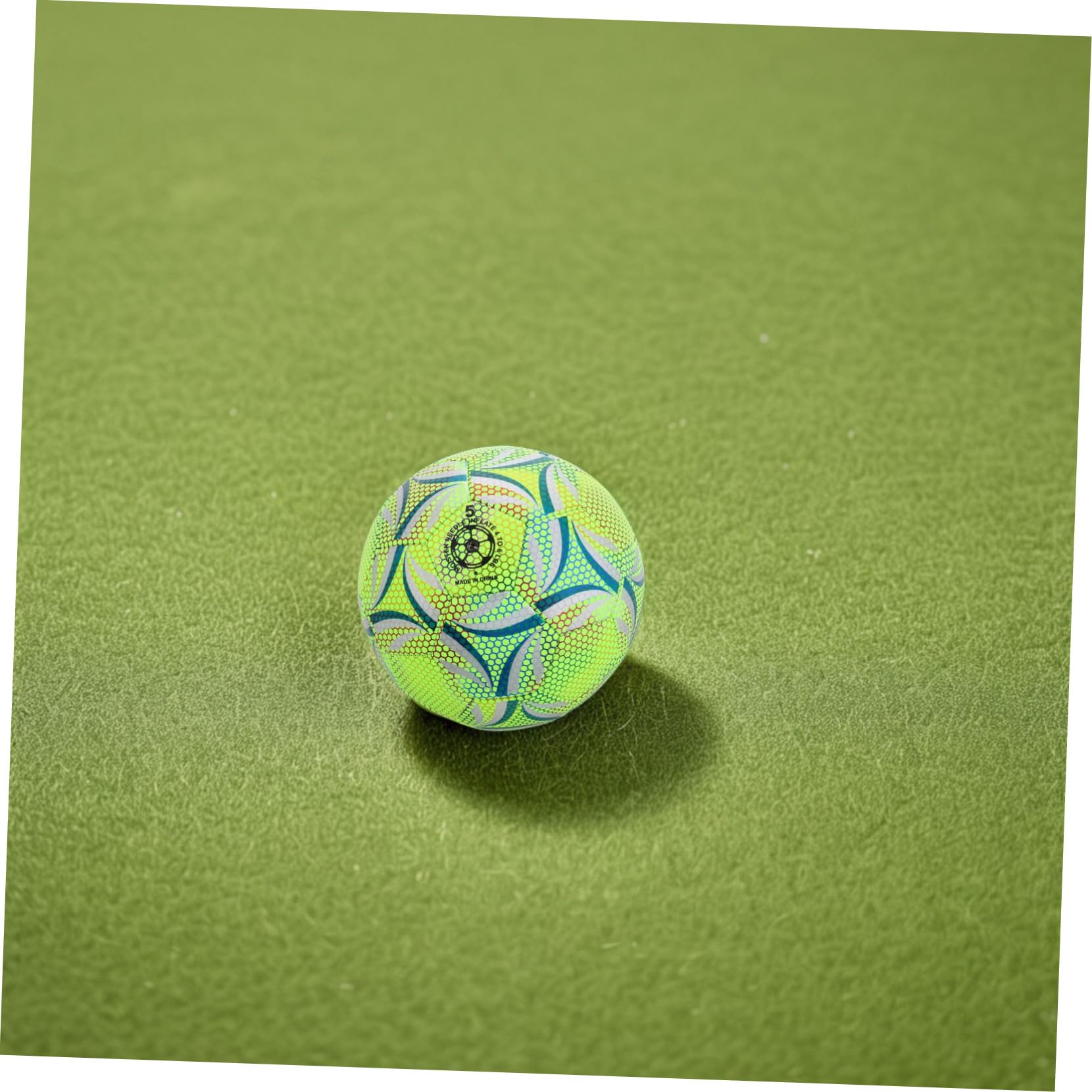 Balón de Fútbol Nocturno Luminoso Talla 5 de Pu para Adultos y Jóvenes