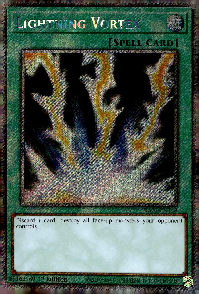 遊戯王 RA03-EN148 Lightning Vortex ライトニング・ボルテックス (英語版 1st Edition 25th クォーターセンチュリーシークレットレア)  Quarter Century Bonanza ✨Lightning Vortex Ultimate Rare 1st Edition FET-EN040