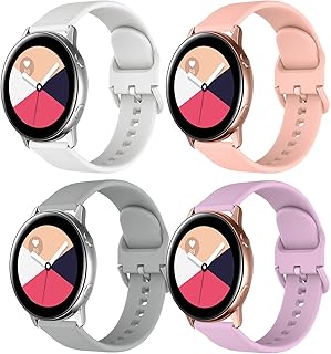 Vanet Compatible avec Samsung Galaxy Watch 5 Pro/Galaxy Watch 5/Galaxy Watch 4, bracelets de rechange en silicone souple d...