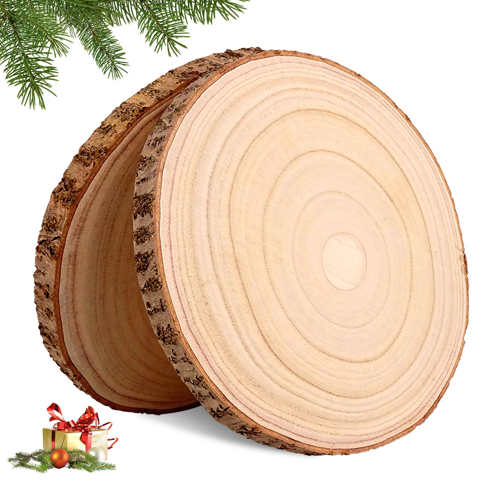 30 Sottobicchieri In Legno Grezzo Per Fai Da Te - 10,2 Cm Con 120 Puntini Antiscivolo - Ideali Per Pittura, Incisione - 2