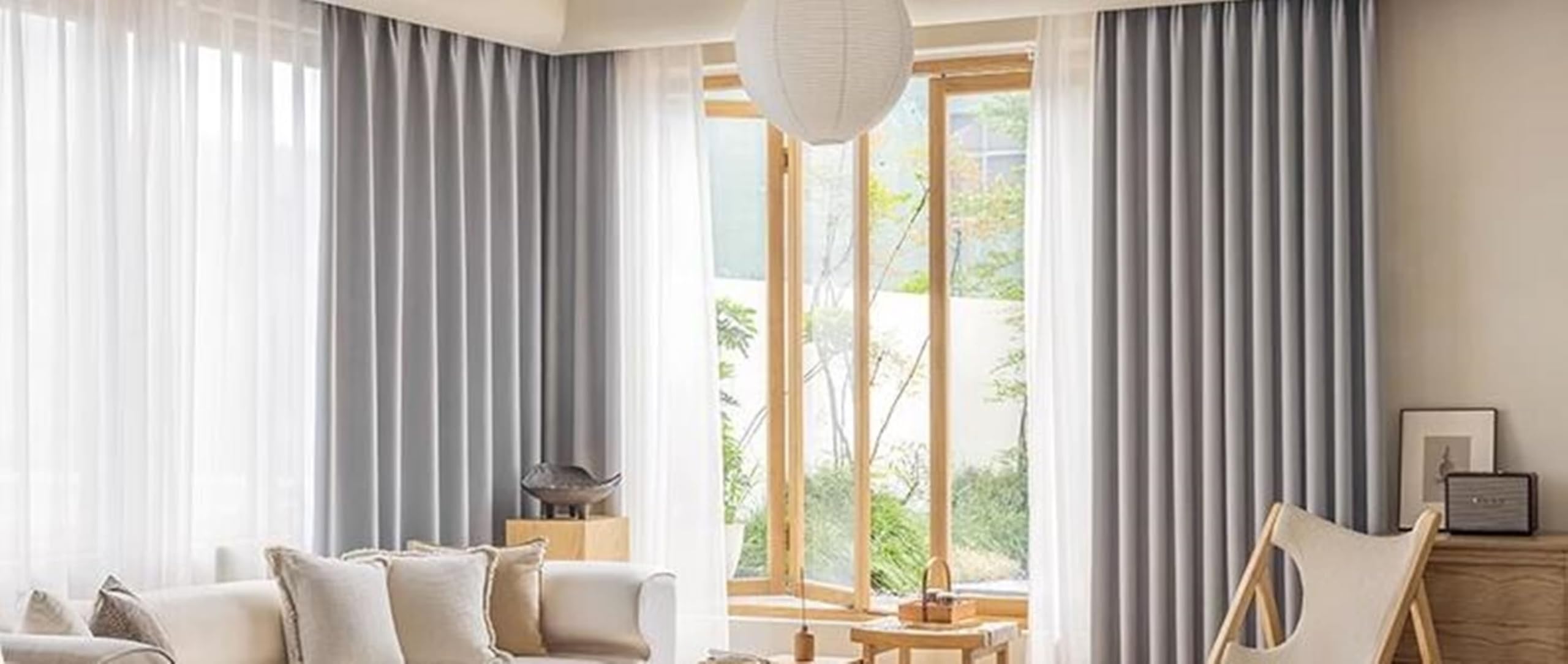 Vorhänge Blickdicht Und Wärmeisolierend 2er Set,2 x 137W x 160H cm,Abdunkelnde Vorhänge Grau Einfarbig Vorhänge Ösen Küche