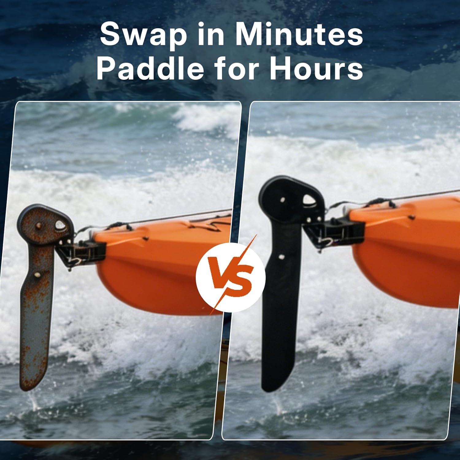 Fishing Boat Rudder Fishing Kayak Rudder Fishing Boat Steering Rudder Kayak Boat Rudder Kit Vane Rudder Set for Sea Kayaks Fishing Boat Ship