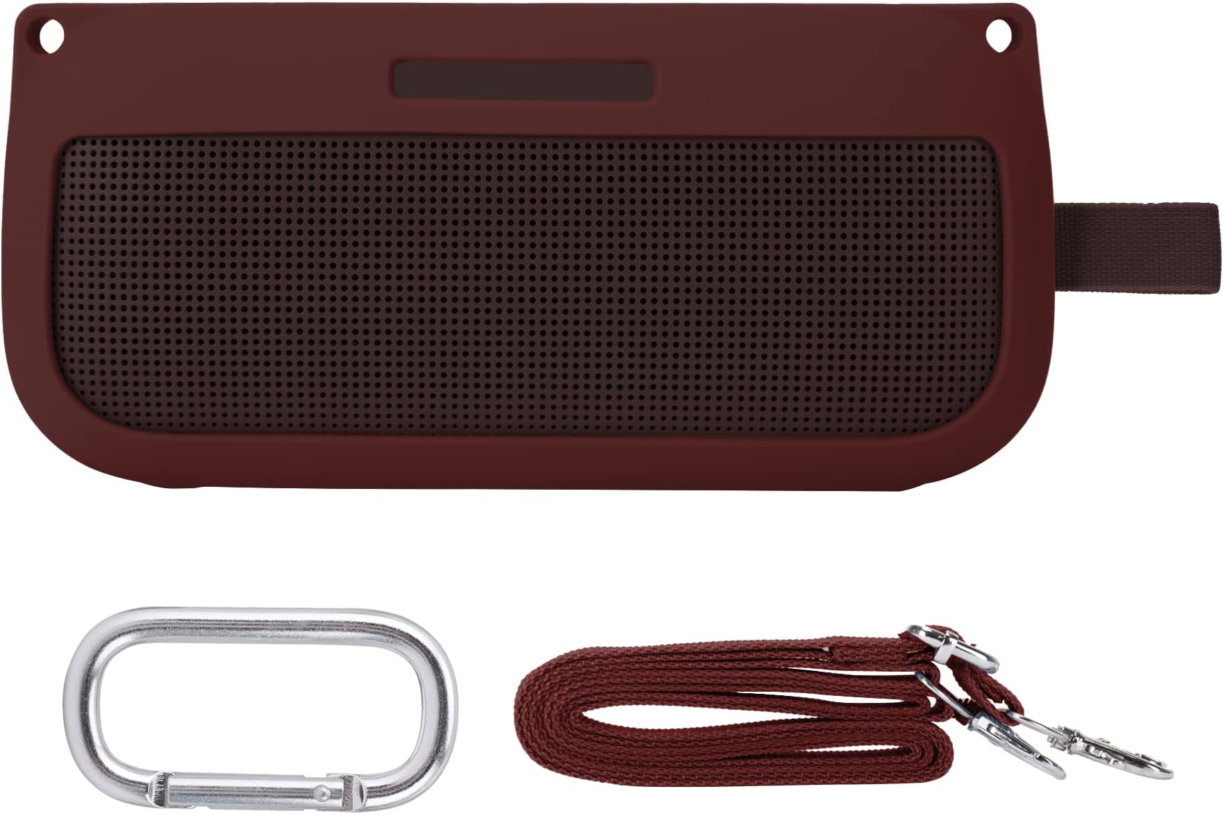 co2CREACase Silicone for Bose SoundLink Flex Bluetooth Portable Speaker, Portable Ultra-light Protective Sleeve with Carabiner and Shoulder Strap (Speaker and Accessories not Included)