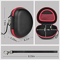 Vista 5 de Funda para auriculares compatible con Mpow 059, Beats Studio3, Beats Solo3, Solo2, Picun P26, para Elecder i39 y más, auriculares inalámbricos Negro