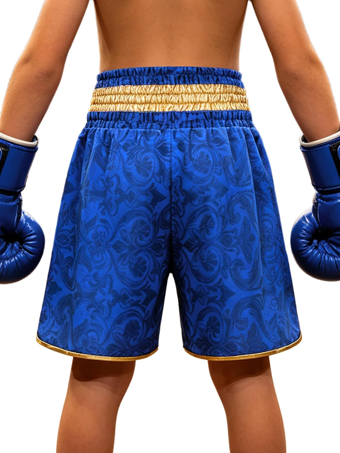 JEYPINMI Boys Martial Arts Shorts Boxing Trunks Grappling Shorts