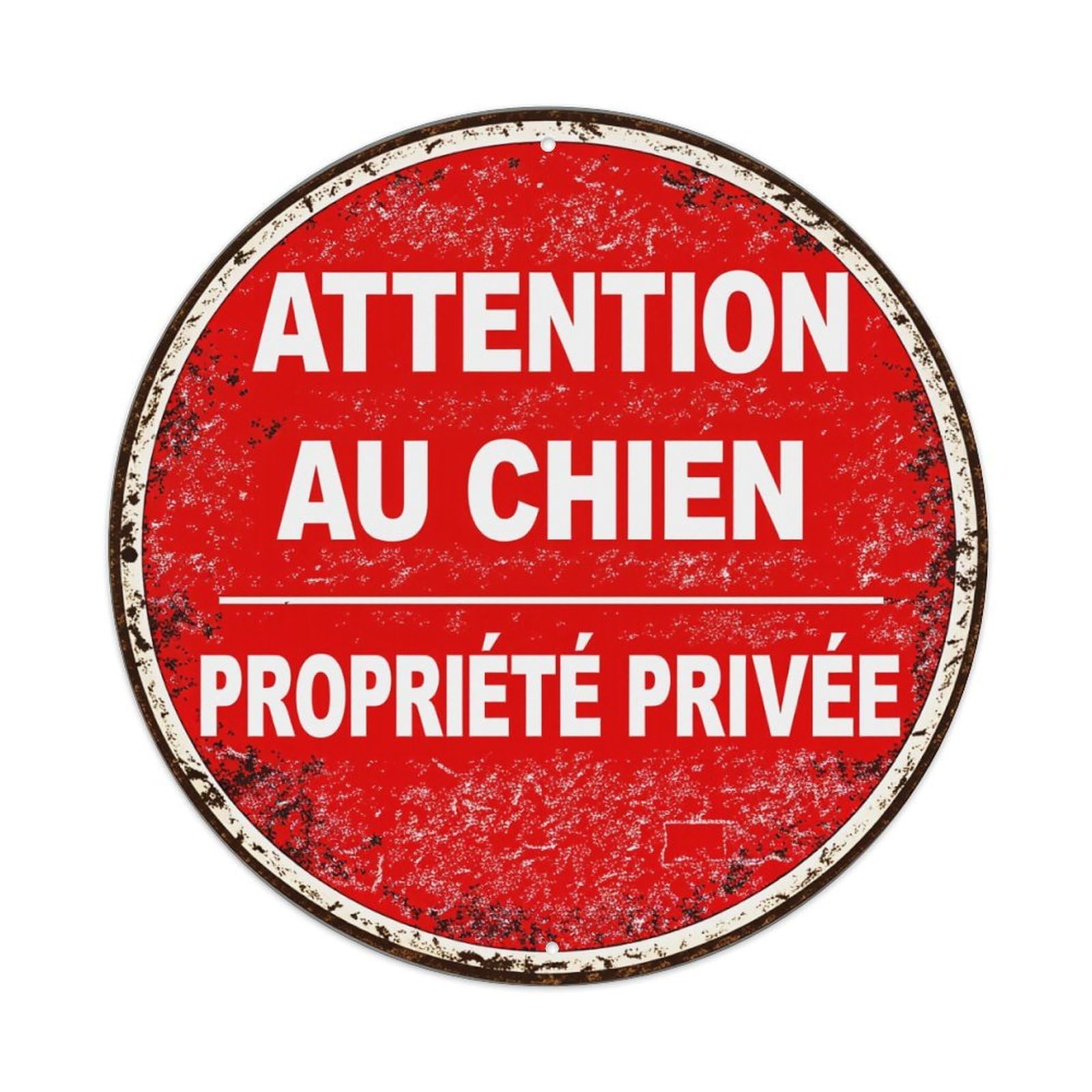 Beware of The Dog Private Property Metal Tin Sign Plaque