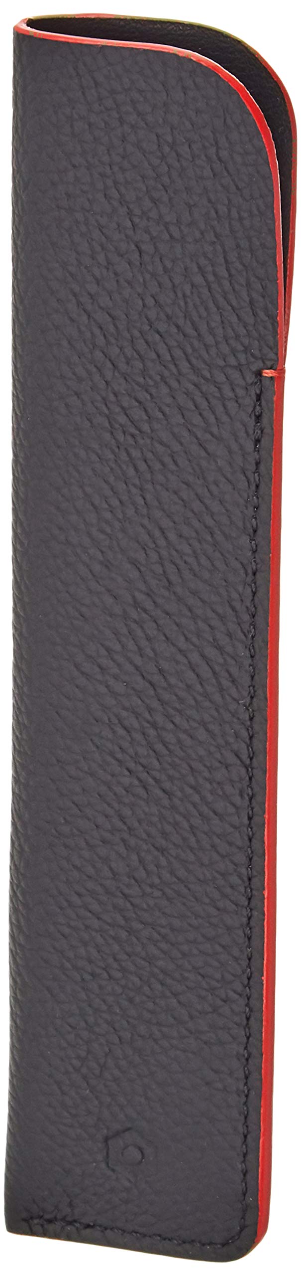 Caran d'Ache Ecridor - Set regalo penna a sfera e custodia in pelle, 12,8 cm, colore: Nero
