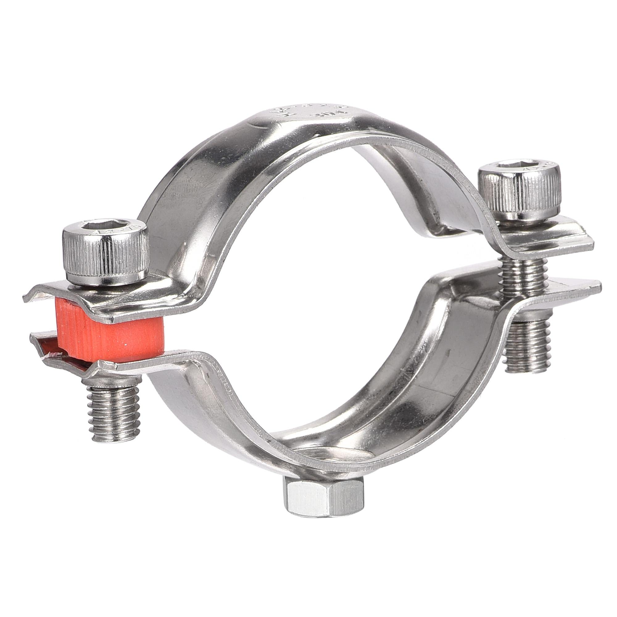 uxcell Abrazadera de soporte de tubo ajustable, soporte de correa de tubo de hierro para montaje en pared de 3/4 (20 mm) 5 piezas