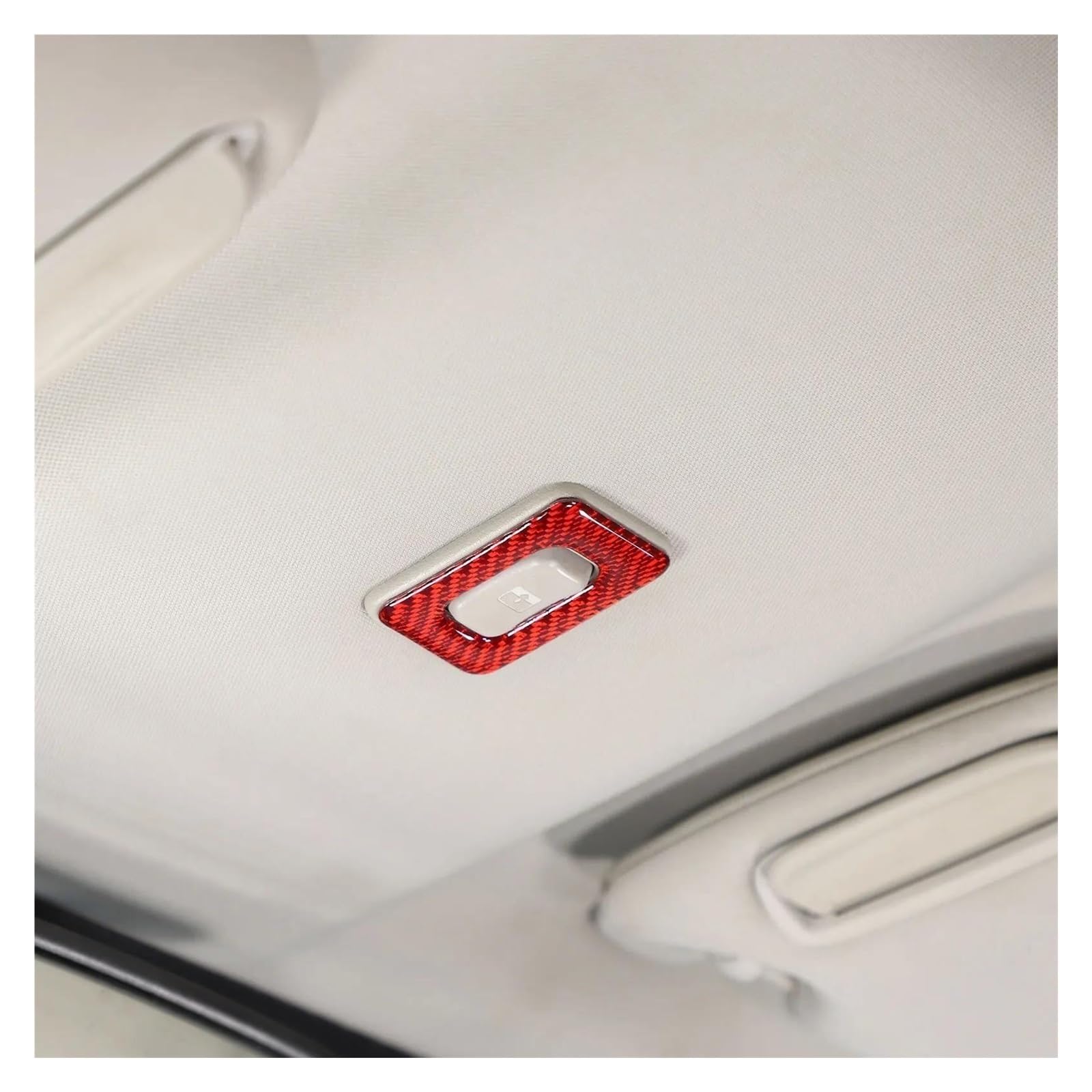 Avvolgimento bracciolo console centrale auto Per H3 2005-2009 Interruttore della luce di lettura per auto Adesivo decorativo Accessori interni(Rosso)