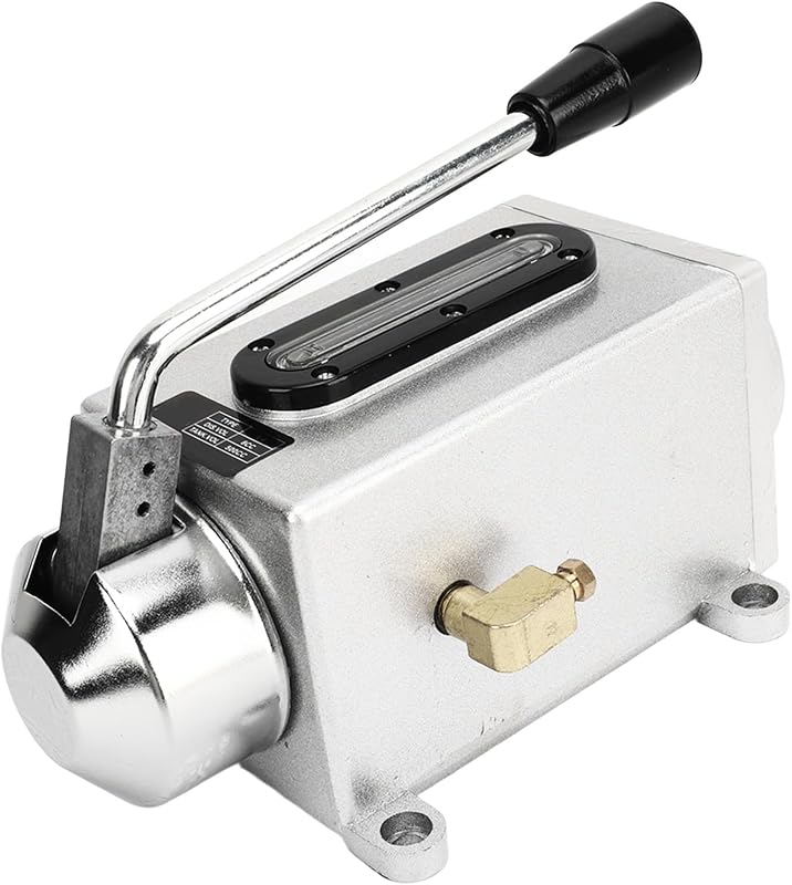 Bomba de aceite lubricante manual genérica, bomba de lubricación manual de 500 cc, bomba CNC, engrasador de 4 mm, doble salida de aceite para punzonado, fresadora, herramienta, lubricador de engrasador manual, bomba de aceite lubricante para molino