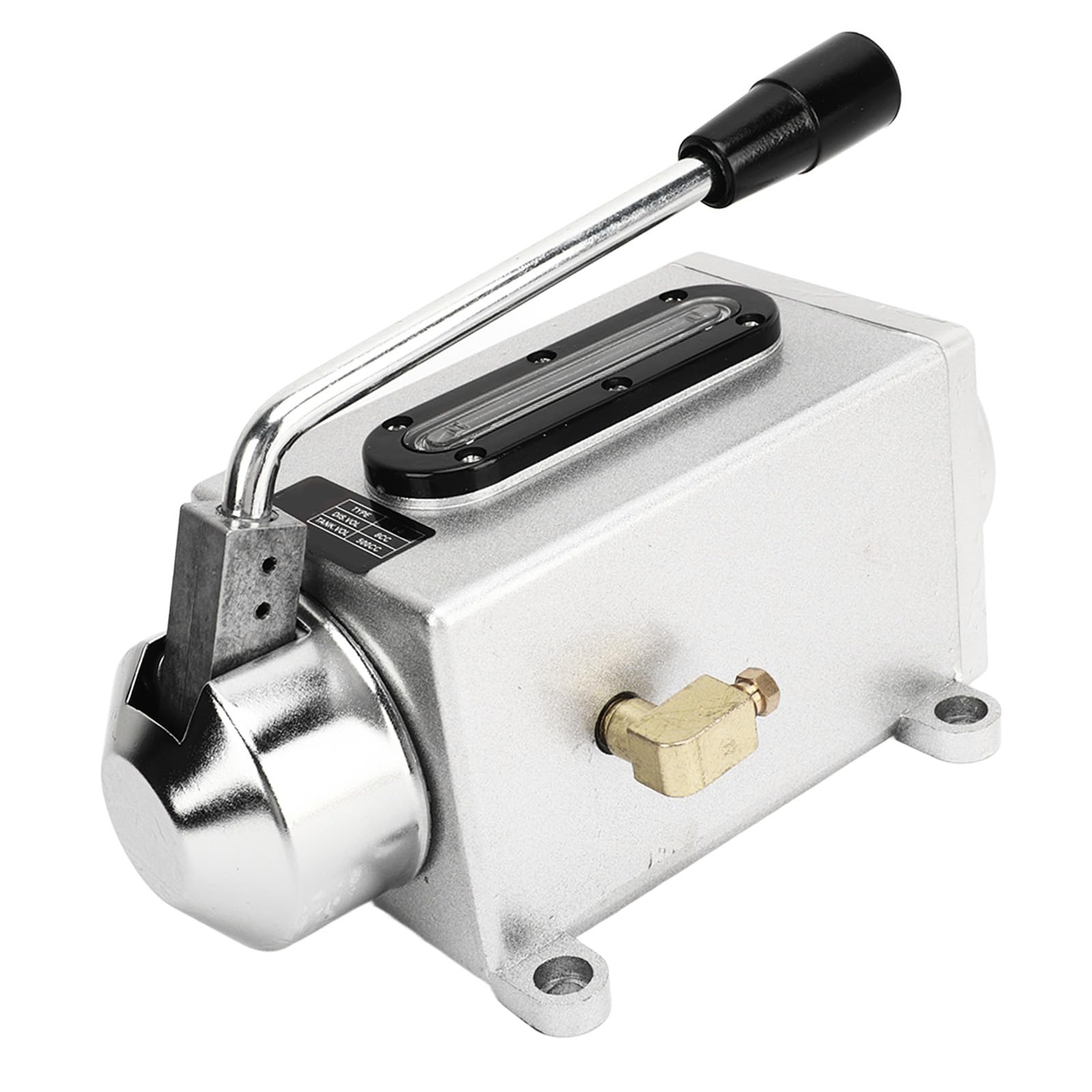 Generic Manual Lubricating Oil Pump, 500CC Hand Lubrication Pump CNC Pump Oiler 4mm Double Oil Outlet for Punching Milling Machine Tool, Hand Oiler Lubricator Lubricating Oil Pump for Mill