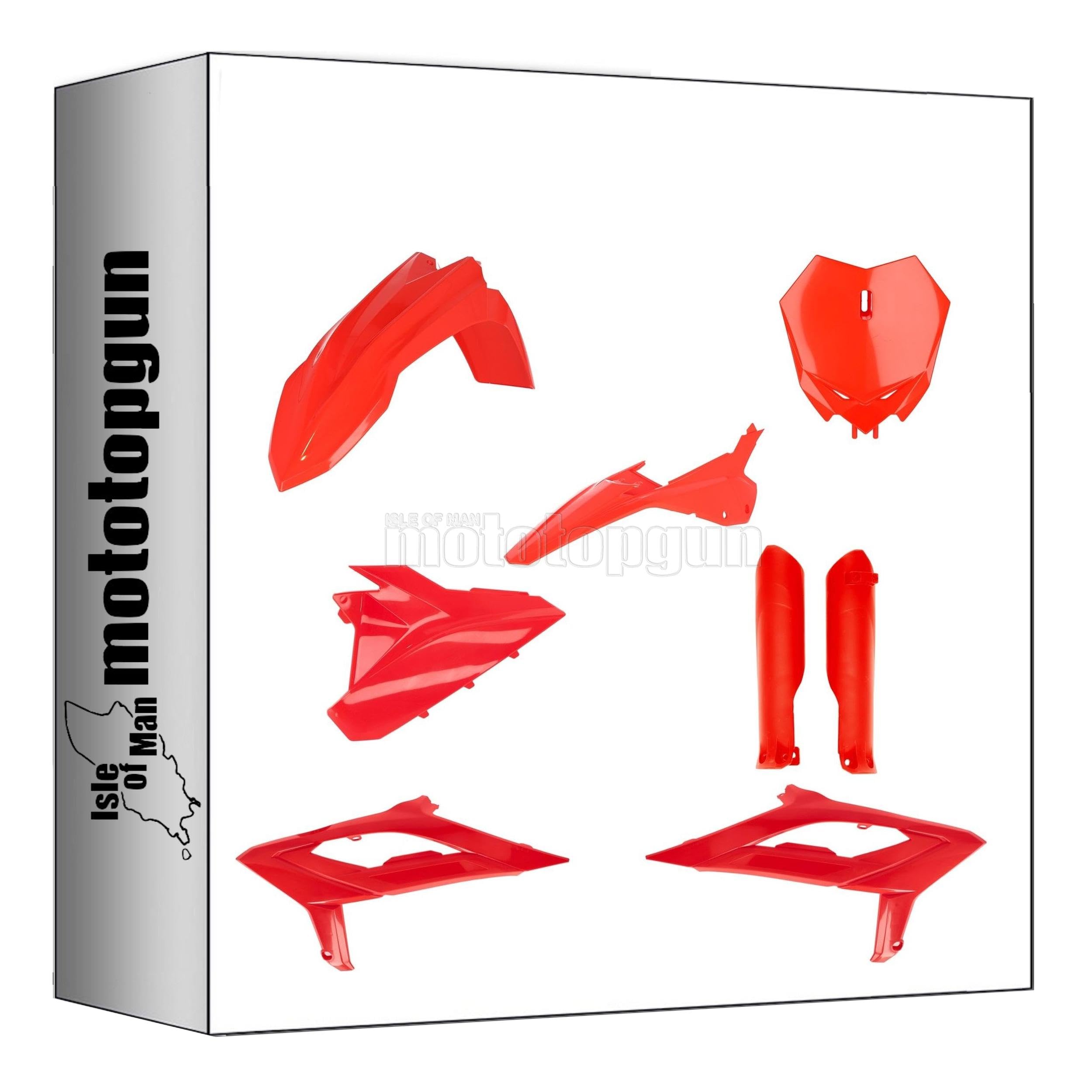 Kit cache carénage rouge Acerbis pour Beta RX 450 2023 - 3