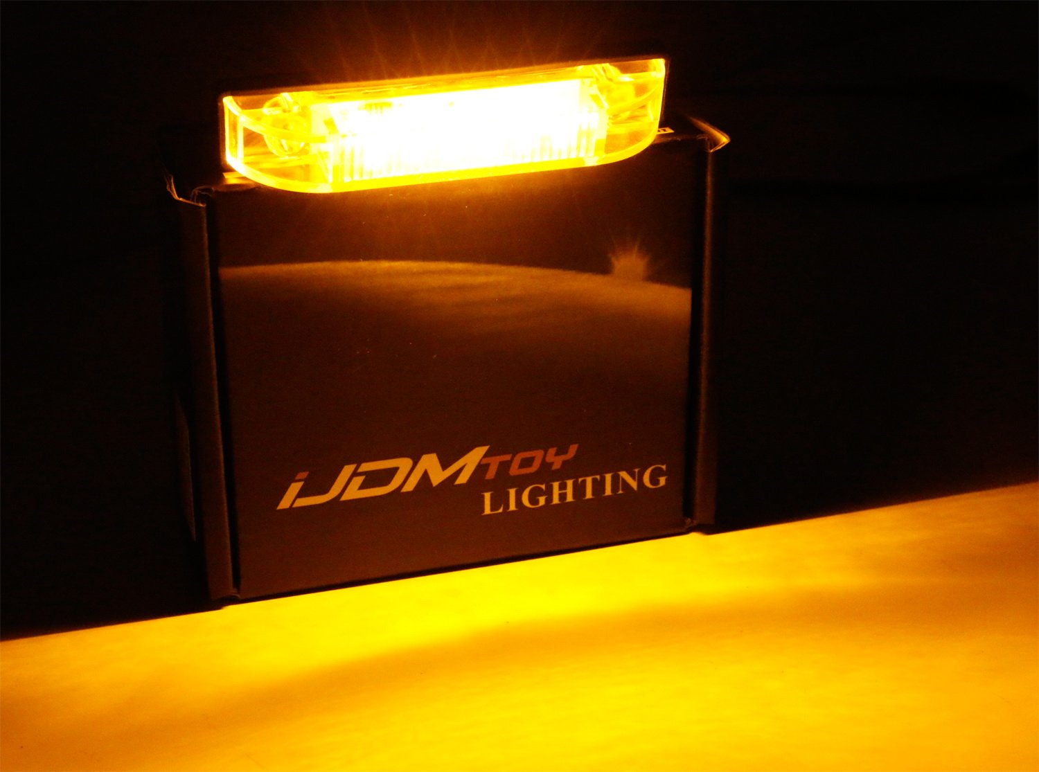Amazon | iJDMTOY スモークレンズ アンバー LED グリル ライト キット 