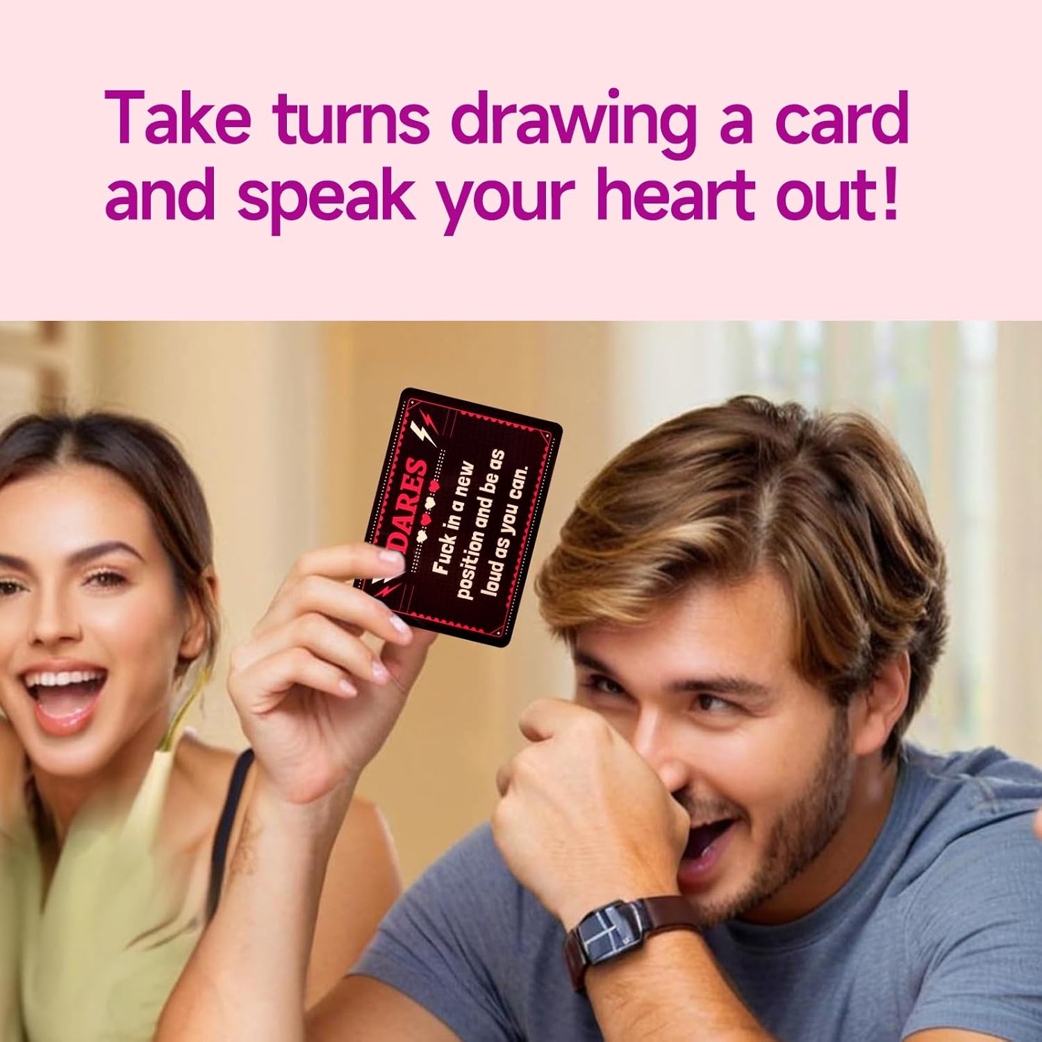 SUNHHX Couple Edition Card Game -50 Conversation Cards Suitable for Couples, Adults, and Teenagers - a Two Player Game for Unforgettable Date Nights and Game Nights, for 2 Players and Above