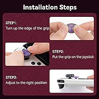 Vista 4 de GeekShare Bonitas tapas de silicona para el pulgar, funda de joystick compatible con Nintendo SwitchOLEDSwitch Lite, 4 unidades, mariposa