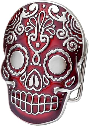 skull and crossbones belt buckle