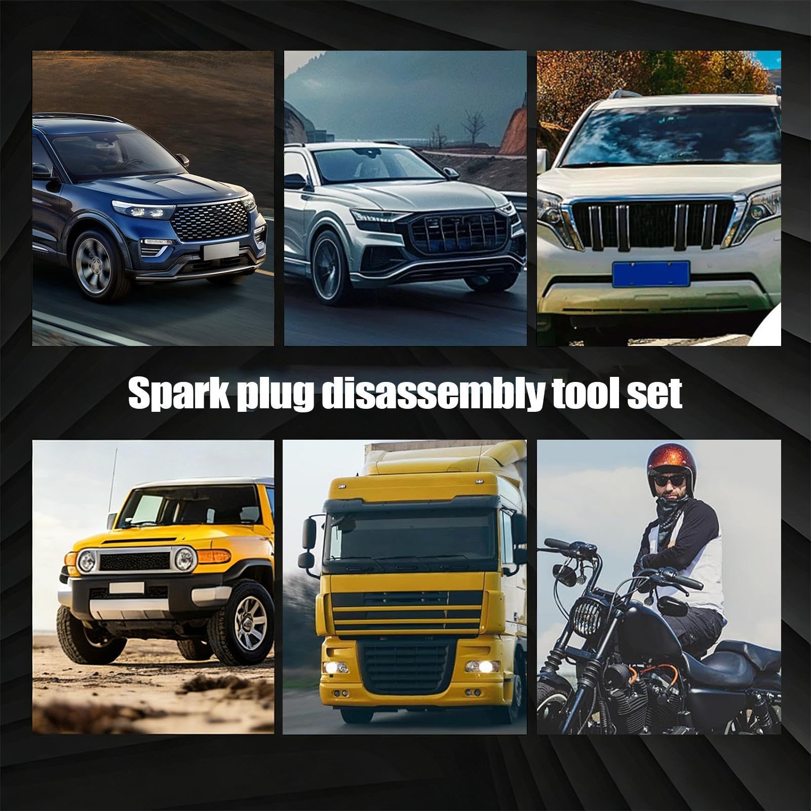 Juego de Extractores de Enchufes de Motor Incluye Adaptadores M8 y M10 con | Kit de Llaves para Reparación del Motor Para Profesionales, Mecánicos, Aficionados, Taller, Garaje