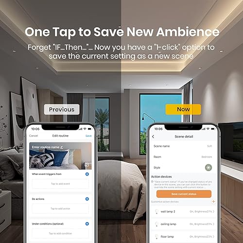 Miniatura 5 de Broadlink BLE Super Connect - Bombilla inteligente GU10, paquete de 2 unidades, cambio de color con sincronización de música, GU104.5W, soporte