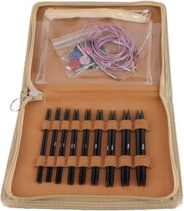 3 to 6mm Interchangeable Circular Knitting Needles Set interchangeable knitting needles set Blanket Knitting Needle Aluminium and Stainless Steel Circular Knitting Needles