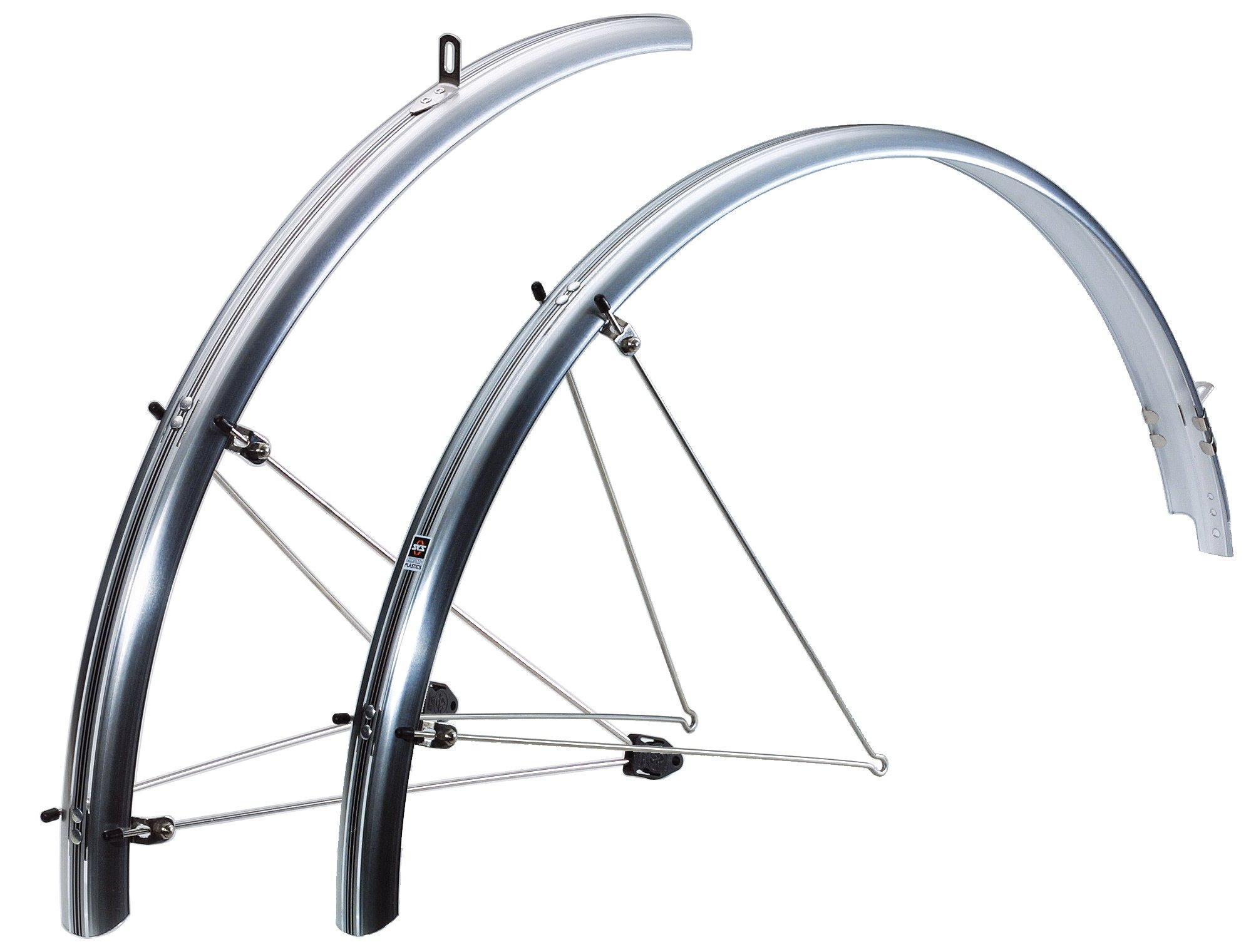 SKS Chromoplastics Mudguard Set 700c P45/P50 - Silver, 50mm/28