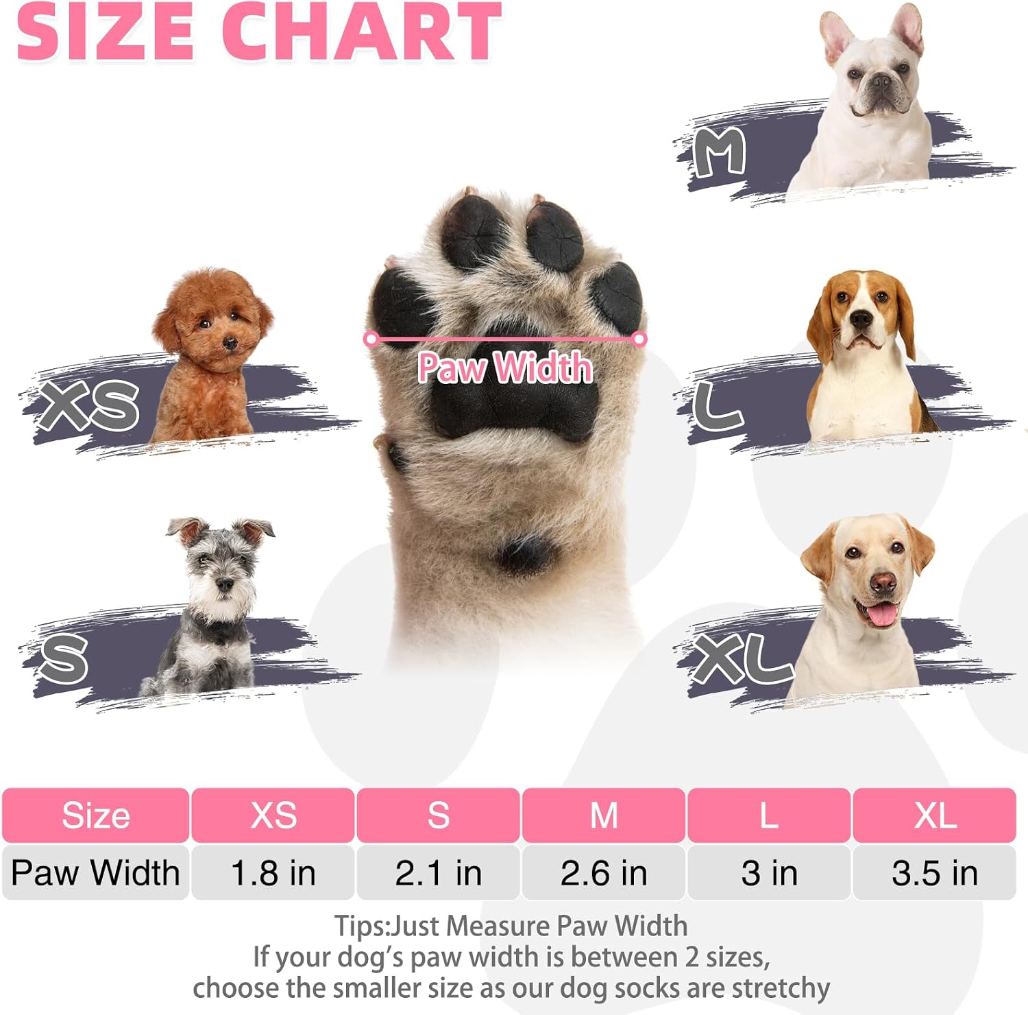 KOOLTAIL Dog Socks Shoes for Hot Pavement, Breathable & Warm Winter Dog Booties to Prevent Licking Paws for Small Medium Large Senior Dogs,Non Slip Grippy Pet Boots & Paw Protectors for Hardwood Floor