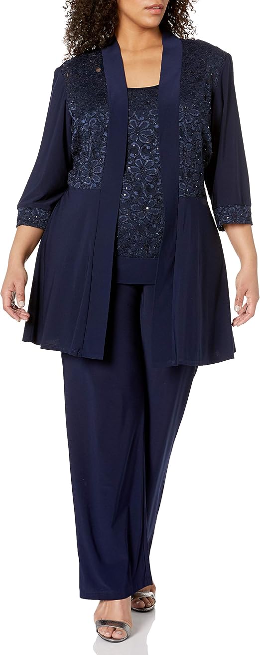 Plus Size Lace Pant Set 