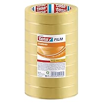 Tesafilm Standard – Nastro Adesivo Trasparente Multiuso per la Casa, L’Ufficio e la Scuola, 66 m x 19 mm – Confezione da 8 Rotoli
