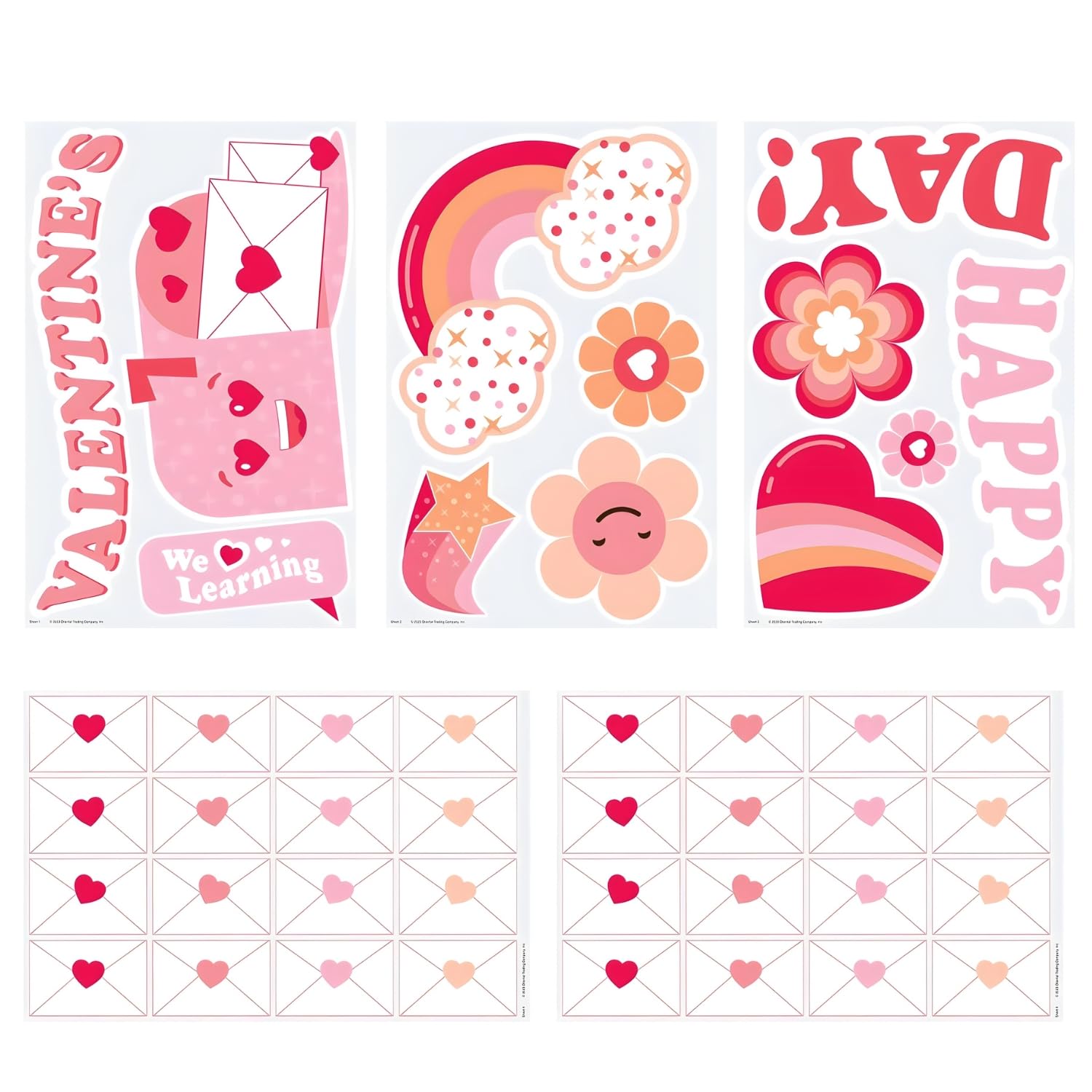 Fun Express Happy Valentine’s Day Door Decorating Kit - 44 Pieces