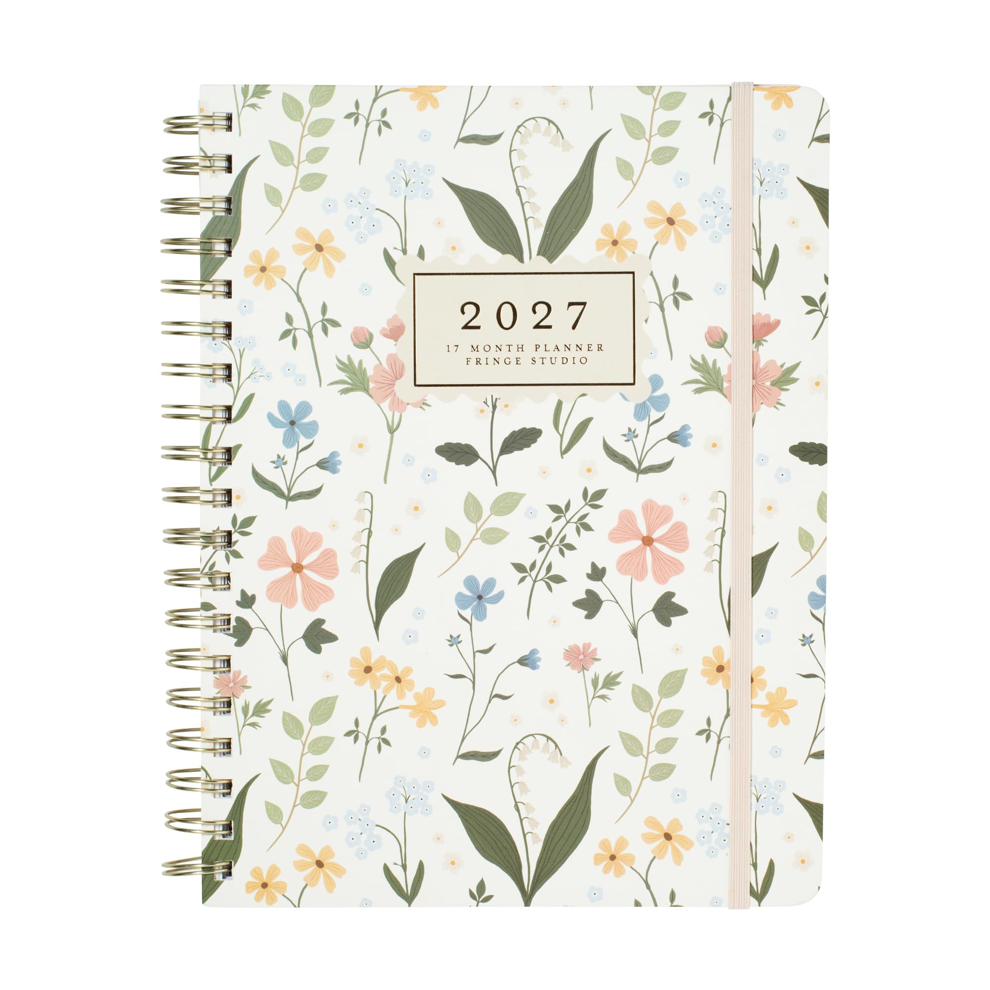Fringe Studio 2027 Weekly Planner, Aug 2026 - Dec 2027, 17 Month, Paper Cover, "STORYBOOK FABLE FLORALS", 9.9" w x 7.6" h, 240 Pages (376PA501) — image 1