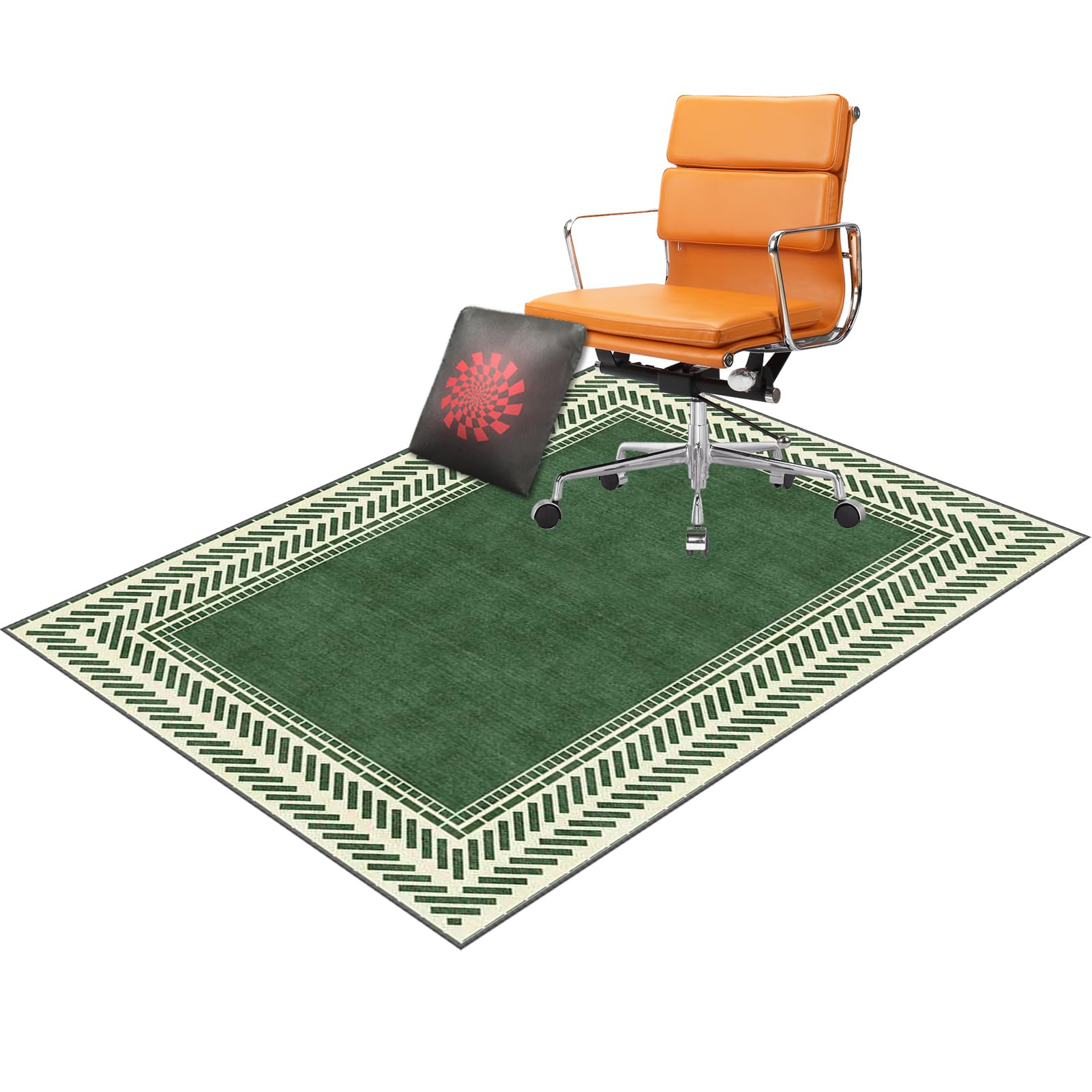 Rutschfeste Gaming-Stuhlmatte, 100 x 120 cm, Bodenschutz für Büro und Zuhause, rechteckige Matte für Stühle, Gaming-Zubehör