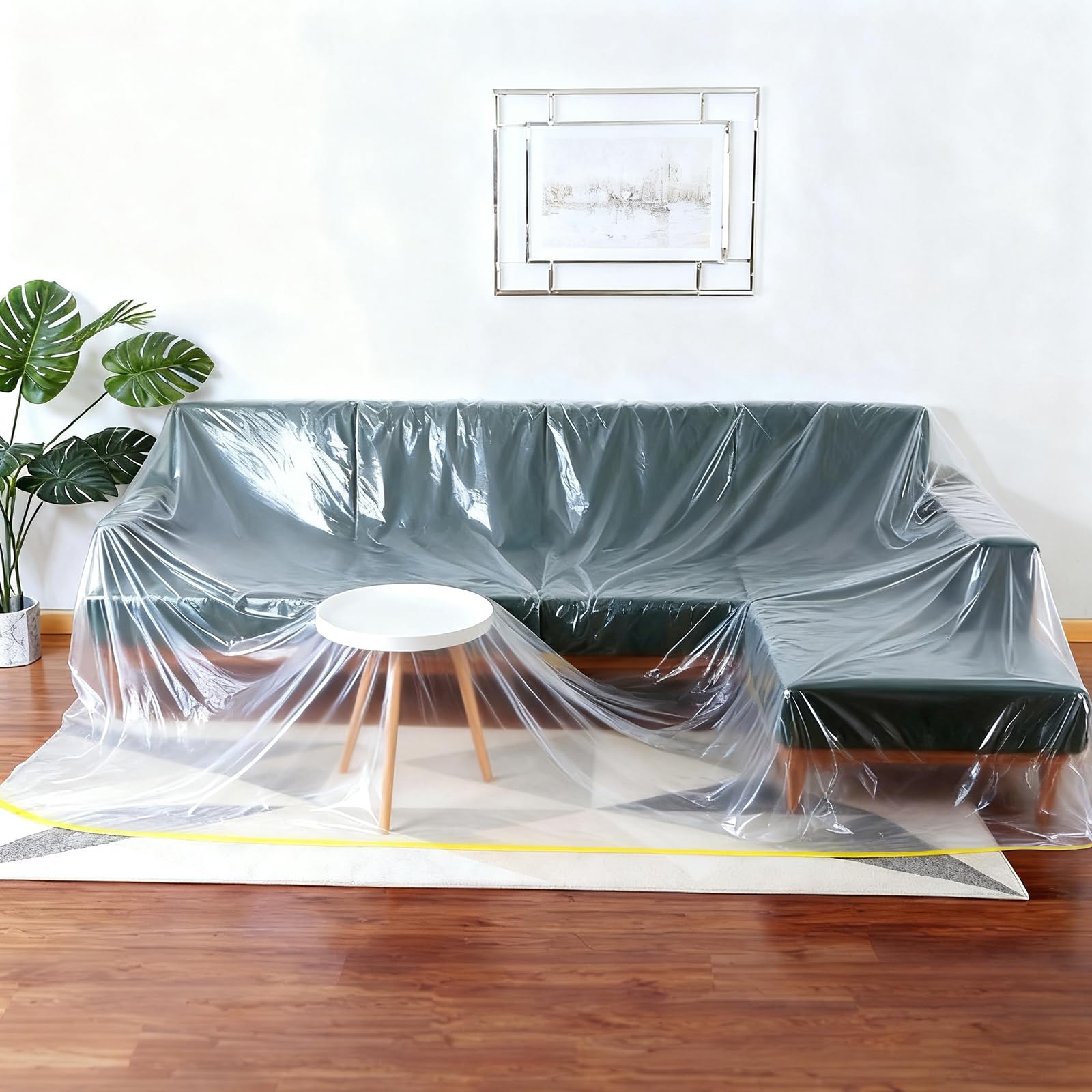 Housse de canapé en plastique 20m x 450cm transparente