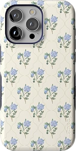 Vista 1036 de Casely Funda para iPhone 15 Pro Jardín Secreto Flores mixtas Funda atrevida Compatible con MagSafe y botón de acción Jardín Secreto Floral