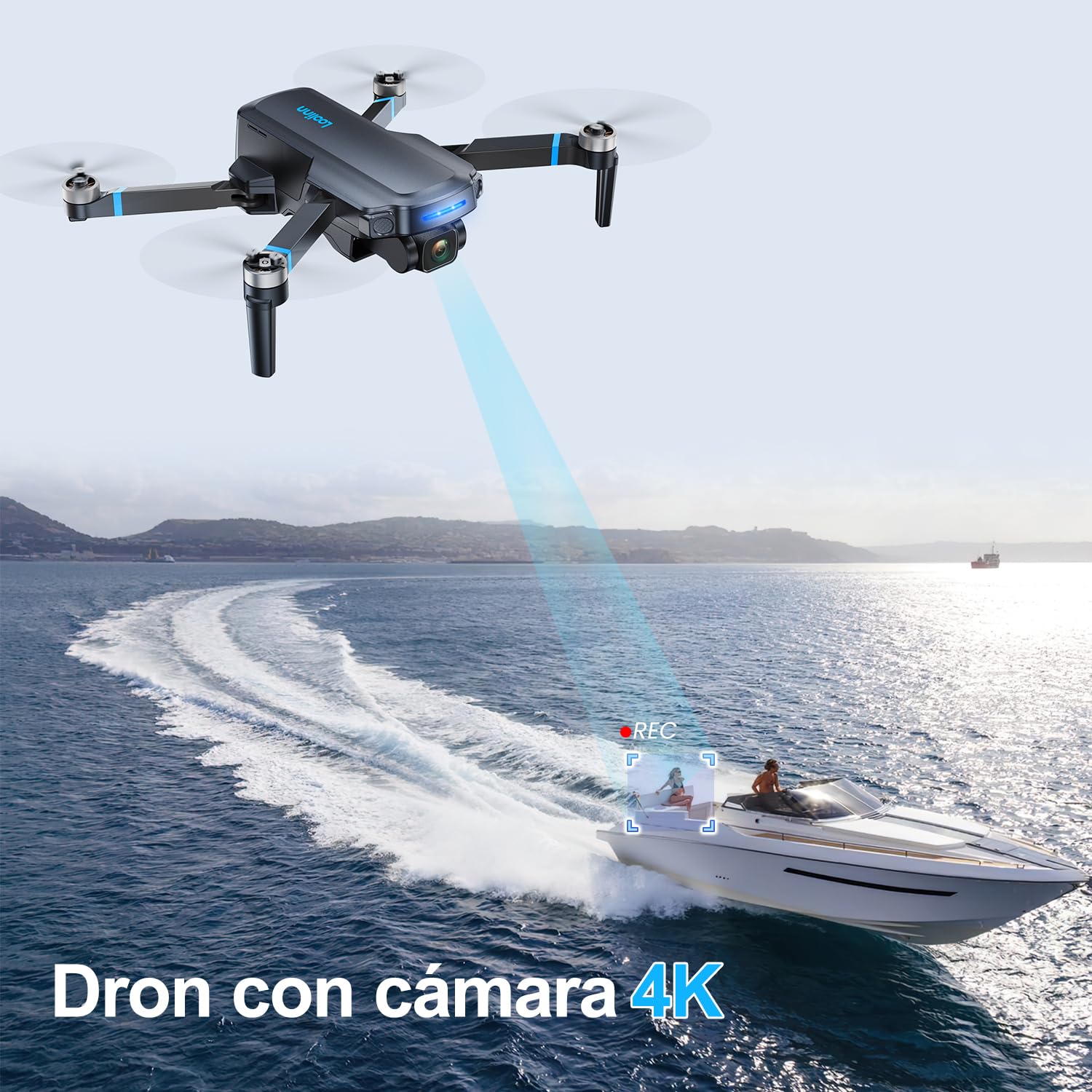 Loolinn | Dron con Cámara 4K para Principiantes y Expertos - 2 Baterías, 40 Minutos de Autonomía de Vuelo, Cámara 4K UHD con Función Panorámica y Video Time-Lapse, Menos de 250g - Ideal para Regalo