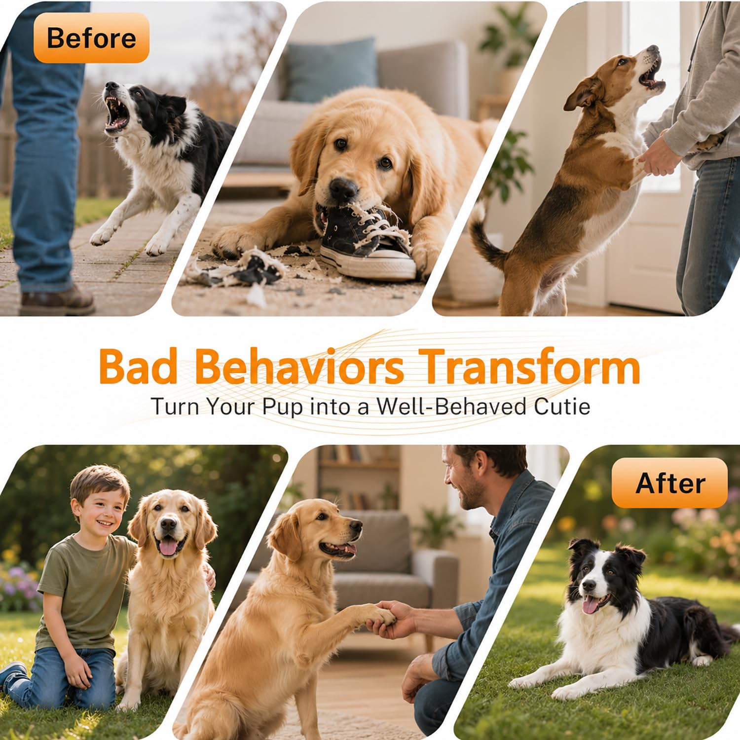 Anti-Aboiement pour Chien, Automatique Boitier Ultrason Anti Aboiement Chien 4 Modes, IP45 Étanche & Rechargeable, Appareil Anti Aboiement pour Petits Moyenne et Grands Chiens, Intérieurs & Extérieurs