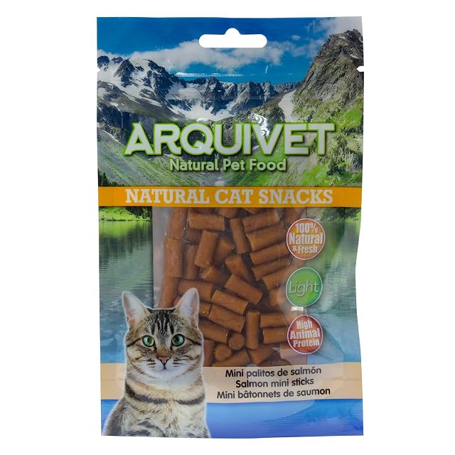 Foto 4 de 7 de Arquivet Mini palitos de salmón - 50 gr, 24 Unidades