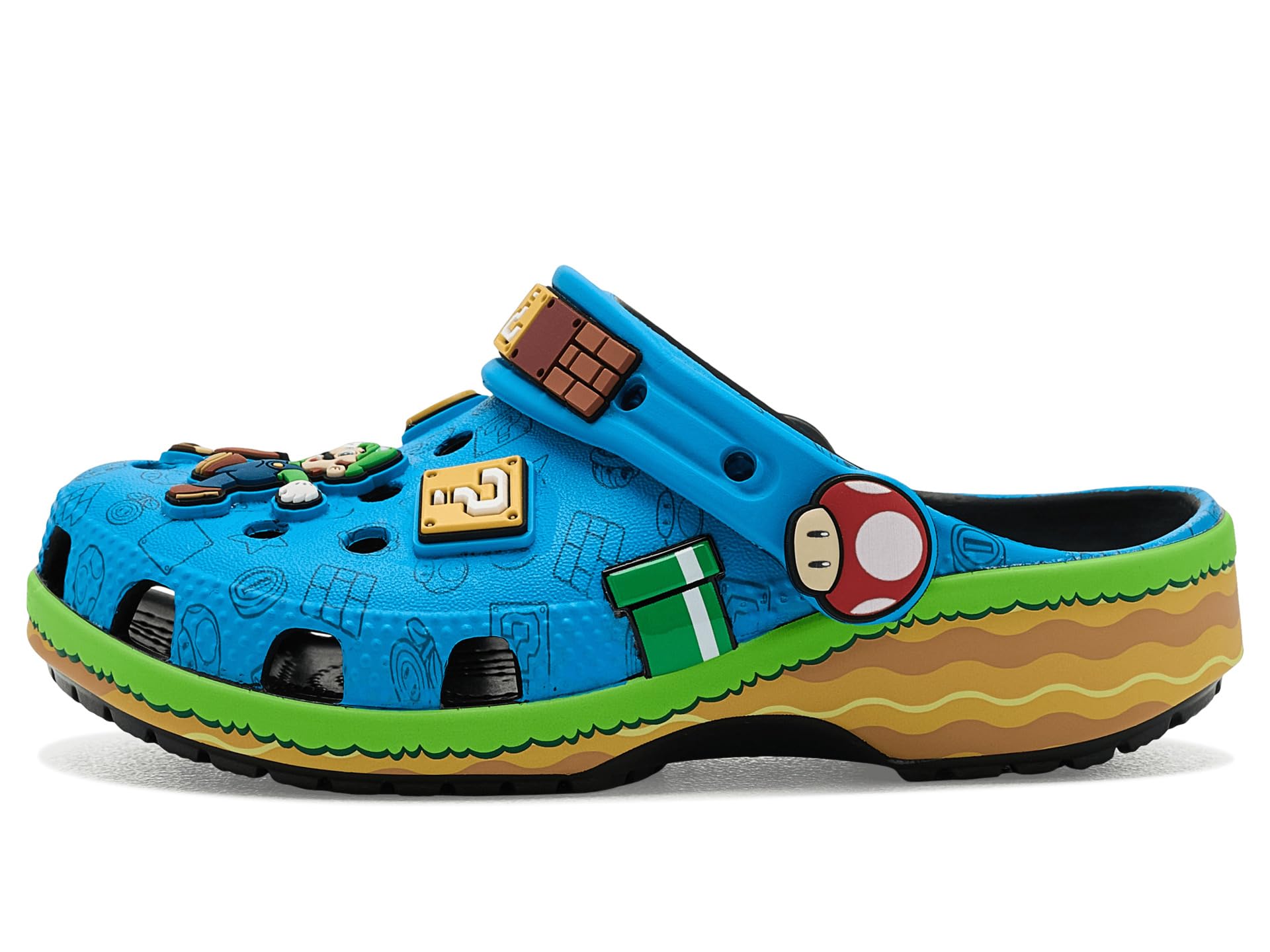 Crocs Super Mario Core Classic Clog T ObstrucciónUnisex niños