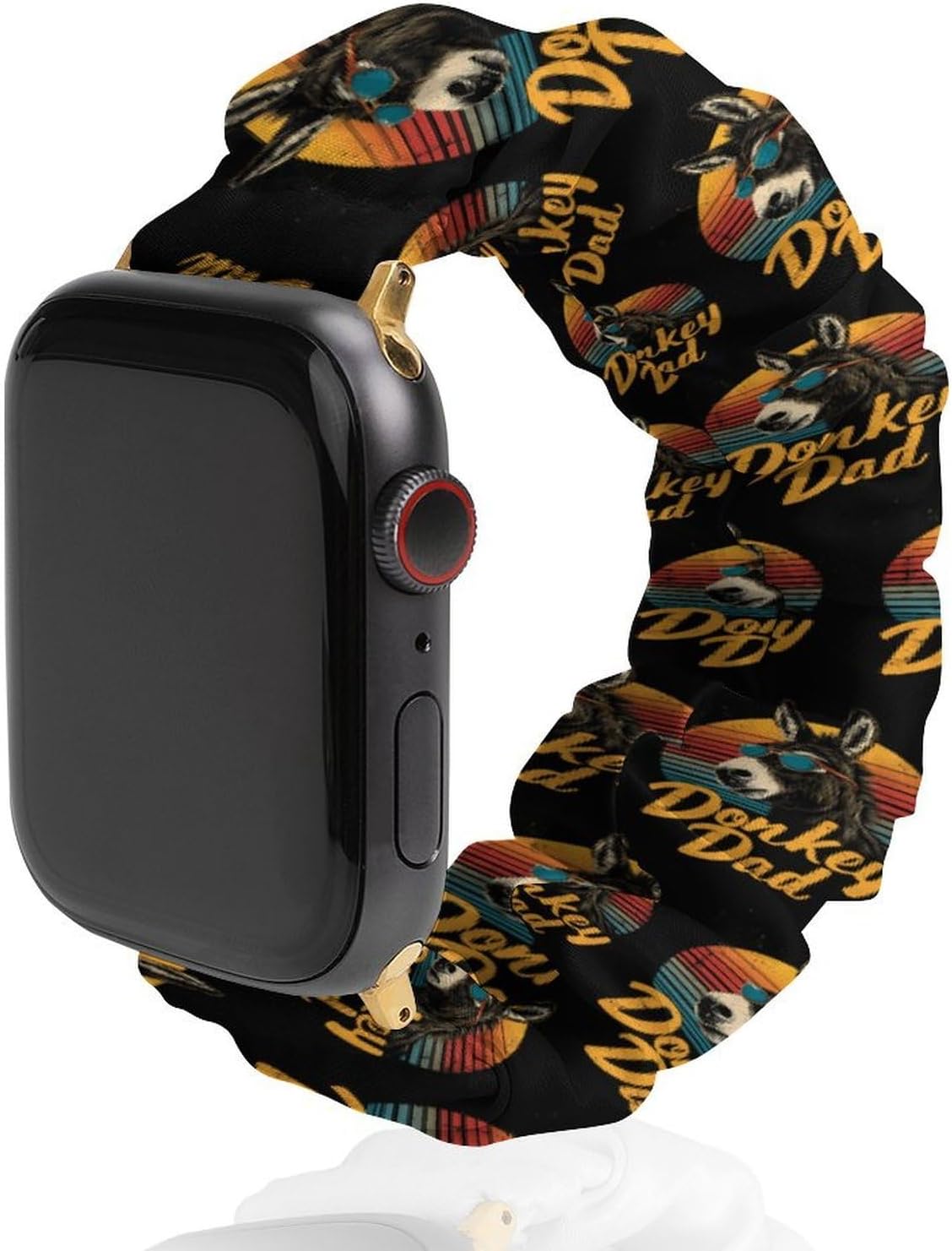 Vintage Donkey Dad Novelty Stretch Bands Compatible with IWatch Replacement Smart Watch Strap