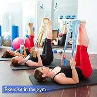 Vista 7 de Banda de resistencia a granel, bandas elásticas de entrenamiento para ejercicio, bandas elásticas portátiles amigables con la piel