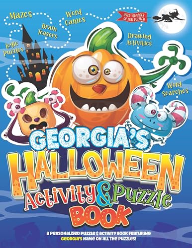 Georgia's Halloween Activity & Puzzle Book: A Personalised Puzzle &