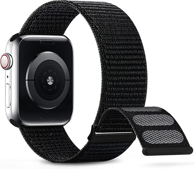 DigiHero Sport Nylon Straps Compatible with Apple Watch Straps 38mm 40mm 41mm 42mm 44mm 45mm, Adjustable Breathable Women Men Braided Strap Compatible for iWatch Series 8/7/6/5/4/3/2/1/SE C