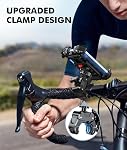 WOCBUY Mont de téléphone à vélo, mise à niveau [1s Verrouillage][Protection de sécurité] Montage de téléphone de moto, [360° Rotatable] Support de téléphone pour guidon de vélo Compatible avec iPhone/Samsung 4.7-6.8" Téléphone portable