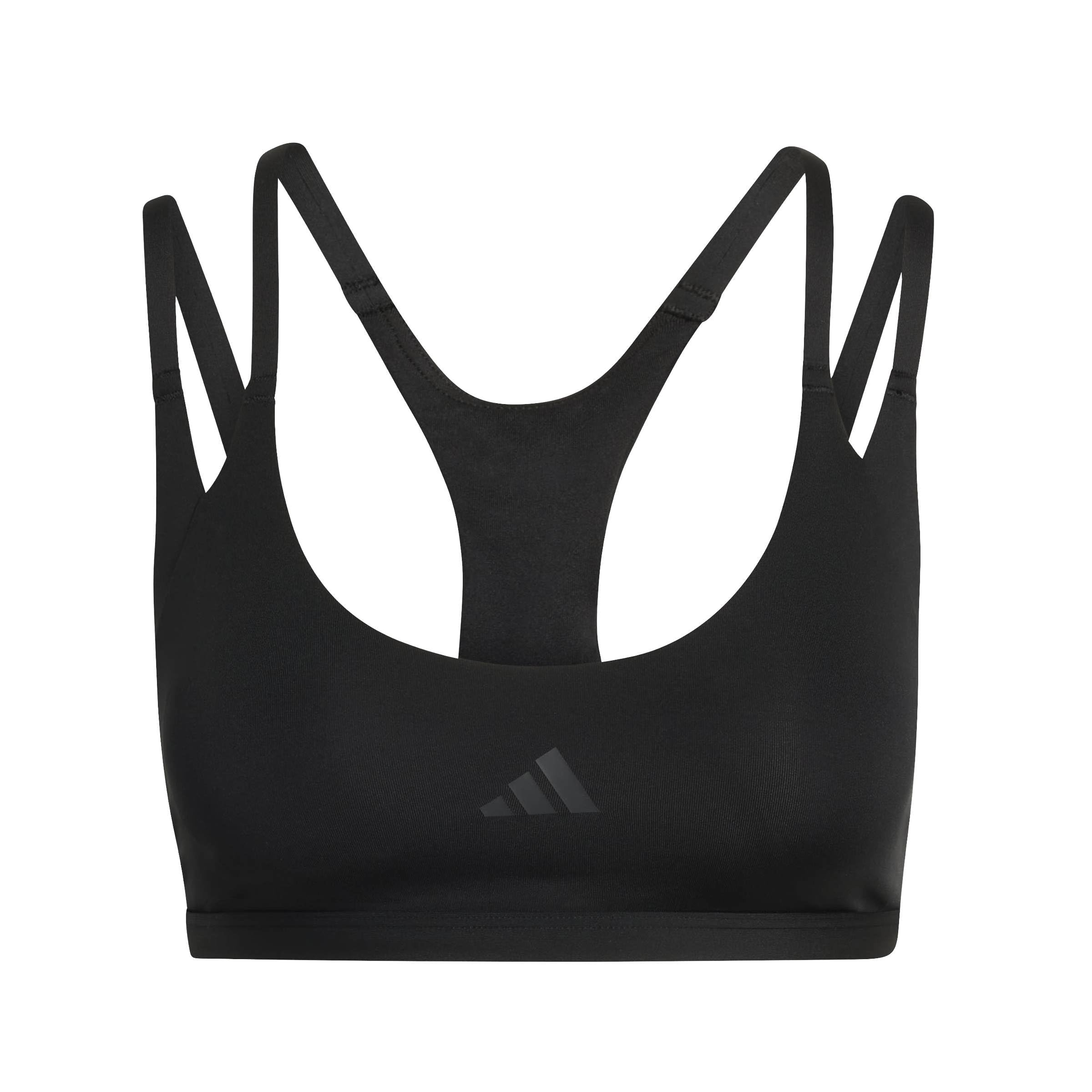 adidas Women's Optime Workout Strappy Light Support Bra, Black, XS
