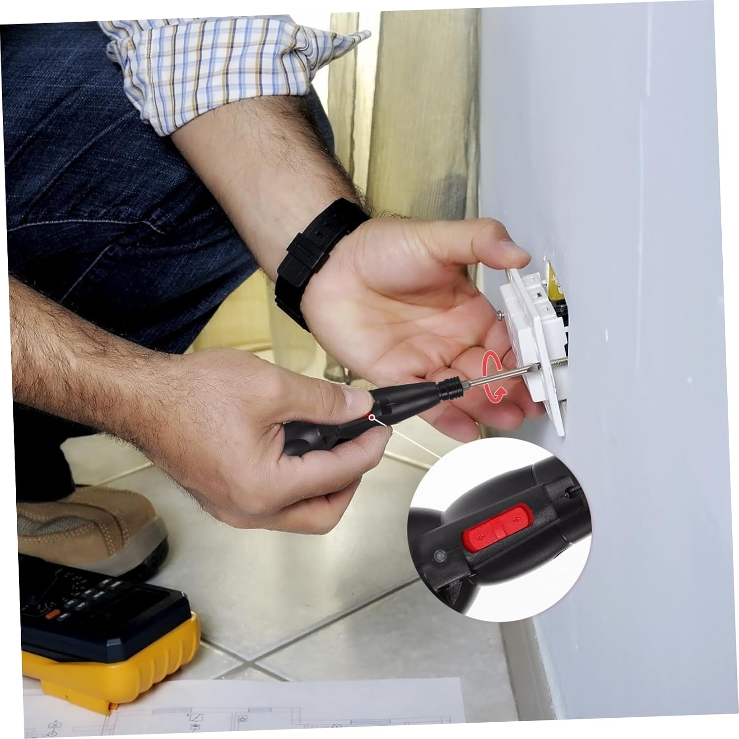 STOBOK 1set Electric Screwdriver Usb Charging Cable Compact Rechargeable Drill for Home Repair Ergonomic Light for Projects and Household Use