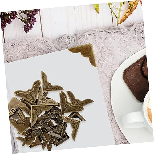 Miniatura 6 de EXCEART Book Corner Protectors 48pcs Book Foot Protector Iron The Album Pocket Book Metal Book Corners