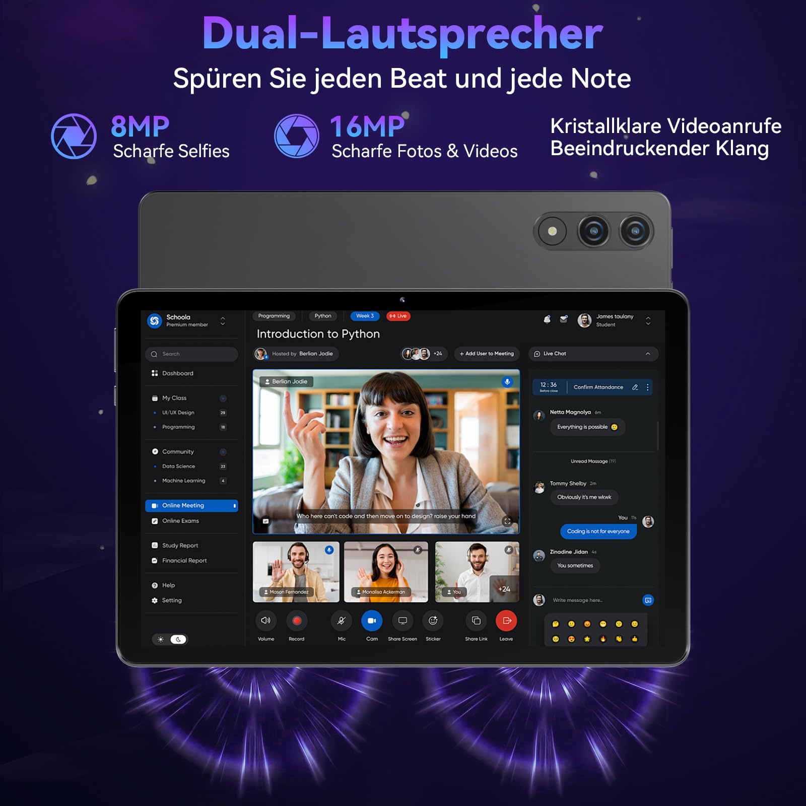 11 Zoll Tablet mit Tastatur｜Android 16 mit Gemini AI｜32GB RAM + 128GB ROM (1TB TF) 1920*1200 FHD 90Hz Display｜ Unisoc T7250 Octa-Core｜8MP+16MP Duale Kamera｜ Face ID｜ Widevine L1｜ 8000mAh｜GPS （Grau)
