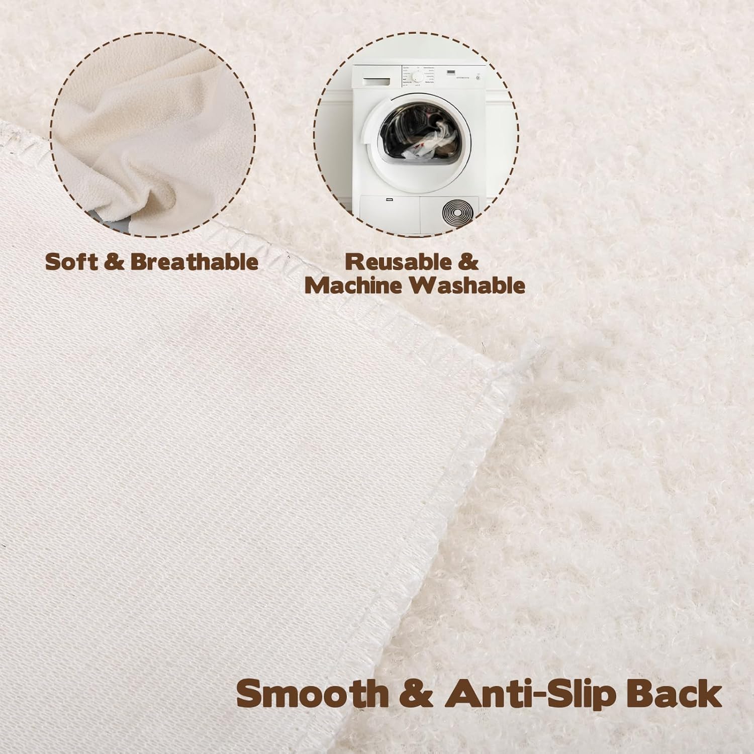 2 PCS Medical Sheepskin Pad, 30” x 60” Sheepette Synthetic Lambskin Bed and Furniture Pad - Medical Sheepskin Pelt Pads to Prevent Bedsores and Pressure Sores for Home and Mobility Use