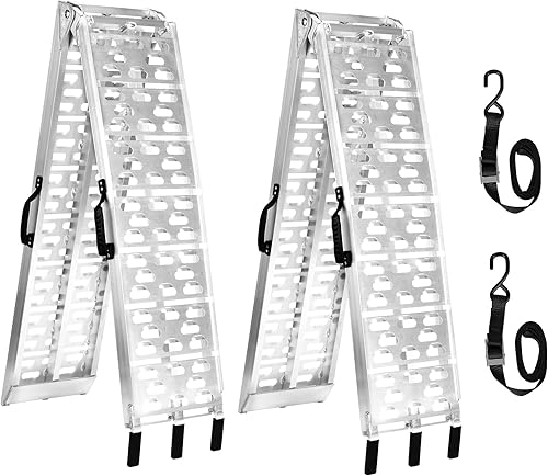 Rampas ATV para camionetas de 1500 libras de capacidad, rampa de carga de aluminio MAXIVMAN de 7.5 pies para camionetas, rampa de camión para ATV,
