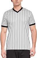 Vista 2 de FitsT4 Sports Basketball Officials - Camiseta de árbitro con cuello en V, color gris