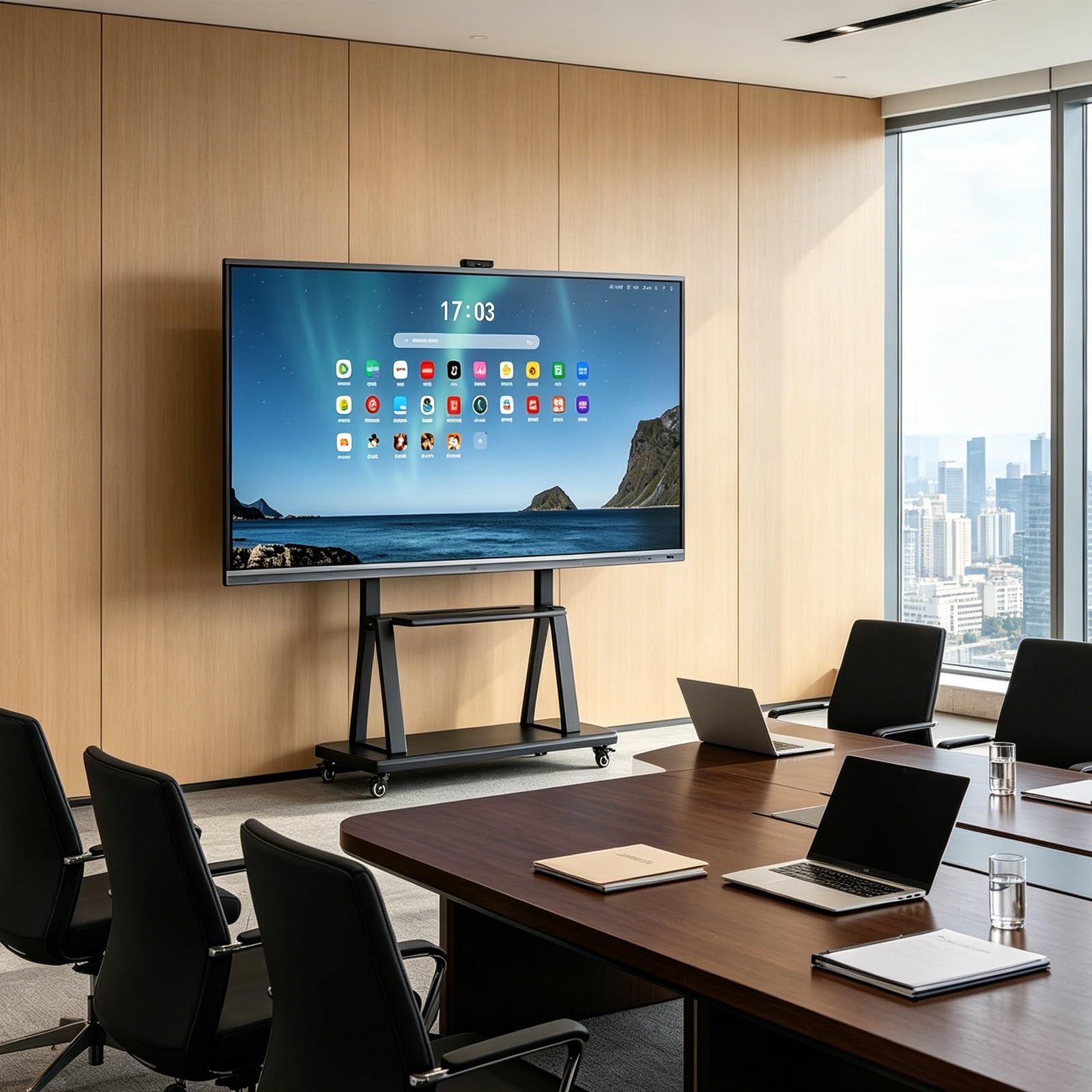 Pannello touch interattivo per didattica in aula vetro temperato antiriflesso resistente ai graffi agli urti e alle impronte digitali per Ufficio Classe Casa(1431 * 805mm/56.33 * 31.69in)